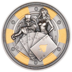 5 Dollars Argent BE 2024 - Poker