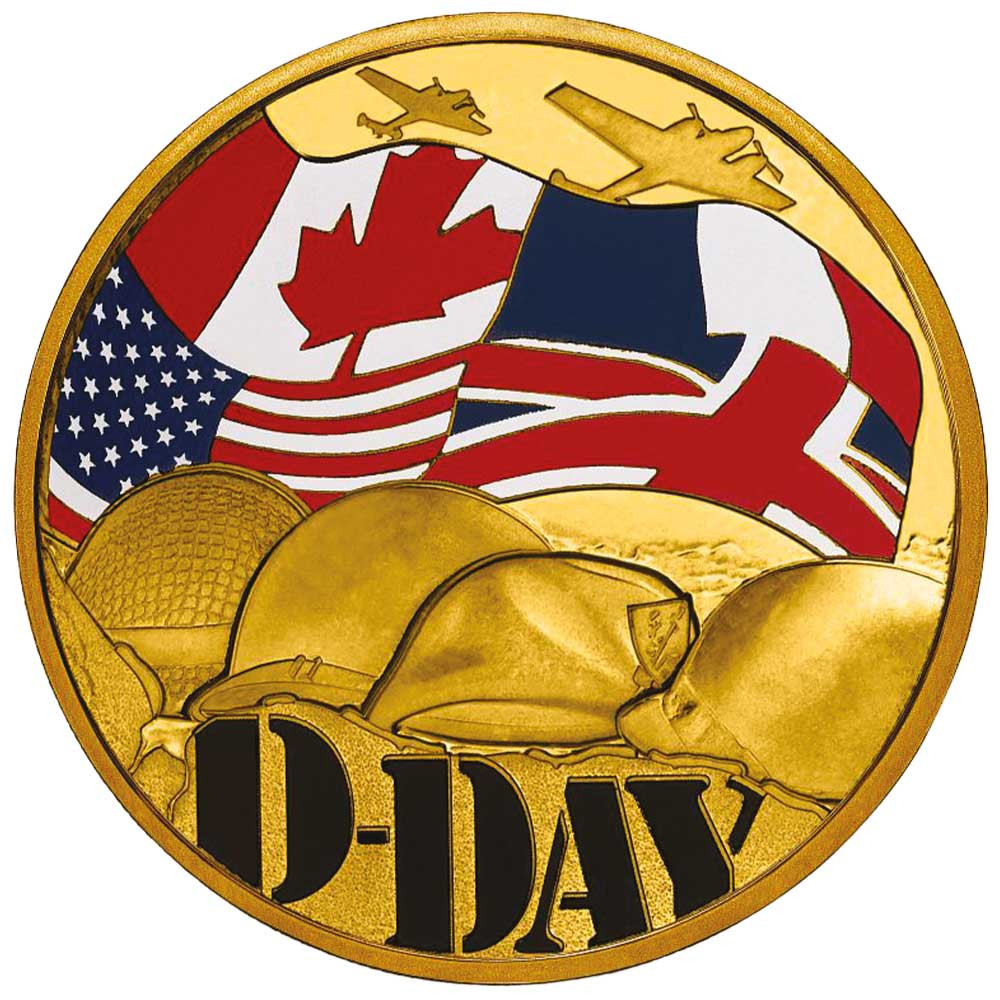 Médaille D-DAY colorisée