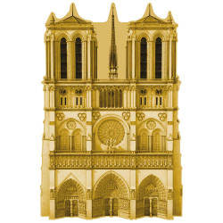 La pièce Notre-Dame de Paris dorée offerte*