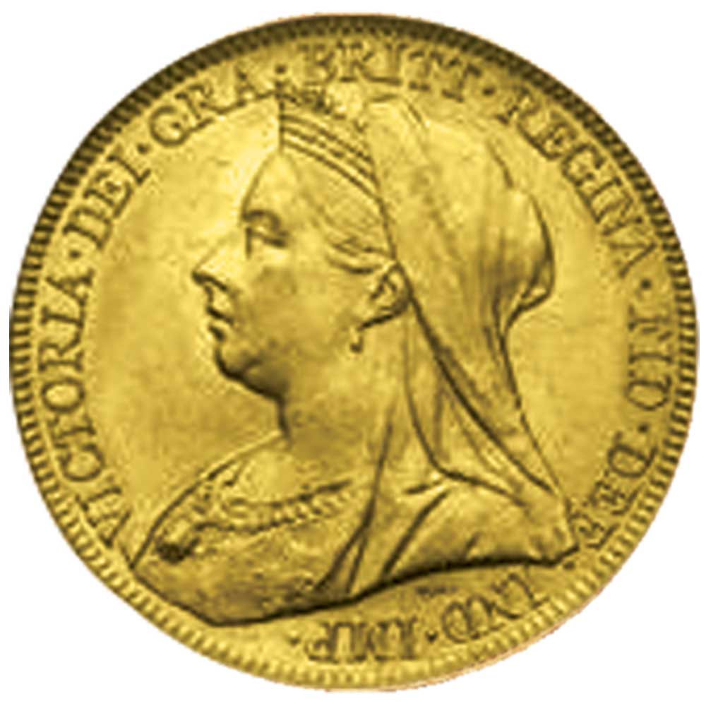 Souverain Or Victoria Tête Voilée