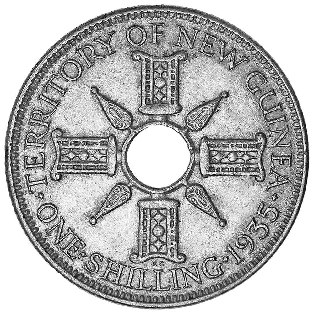 1 Shilling Argent Nouvelle-Guinée 1935-1936