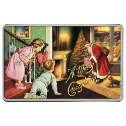 500 Francs CFA BU 2024 colorisée - Carte postale Joyeux Noël