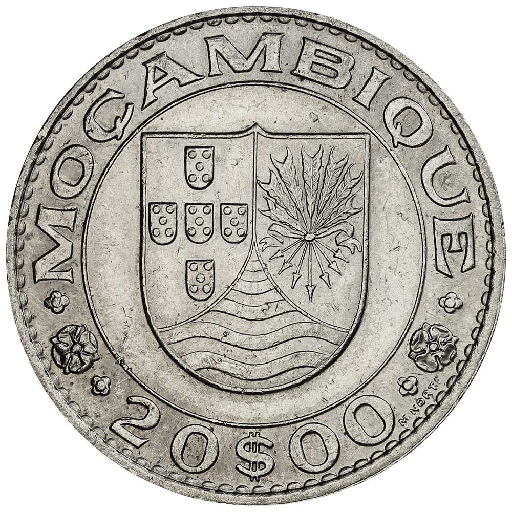 20 Escudos Mozambique 1971-1972