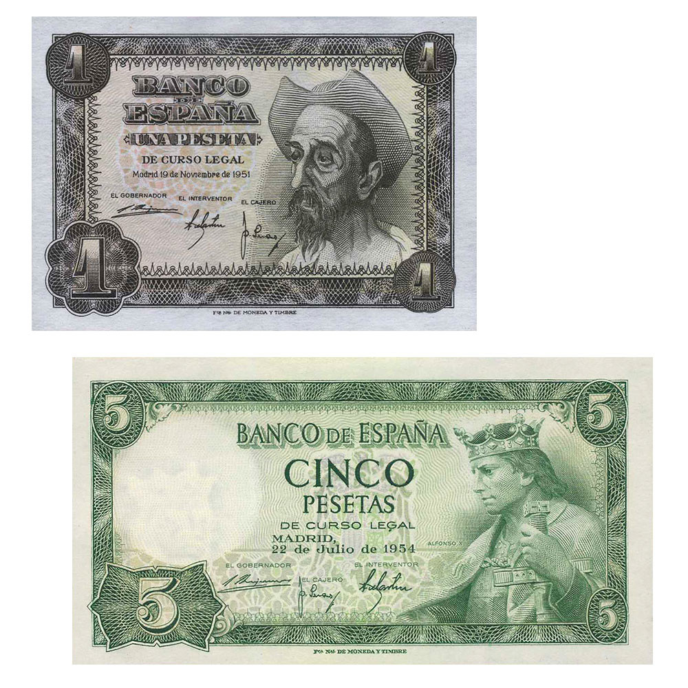 Lot 2 billets Espagne