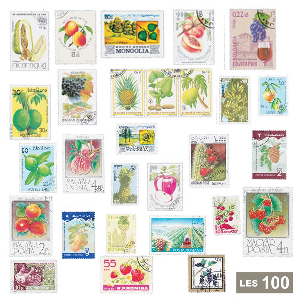 100 timbres fruits