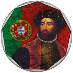 50 Escudos Portugal colorisé - Portrait de Vasco de Gama
