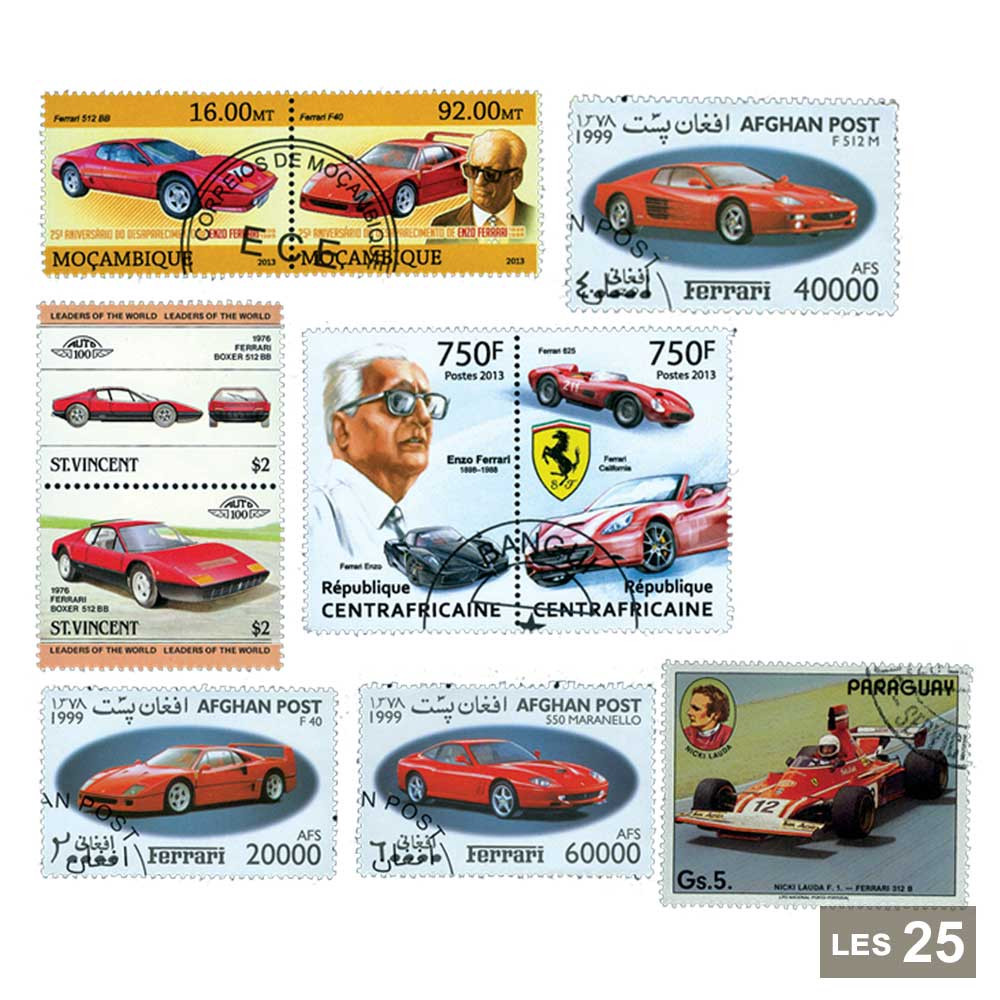 25 timbres Ferrari