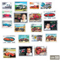 50 timbres voitures de sport