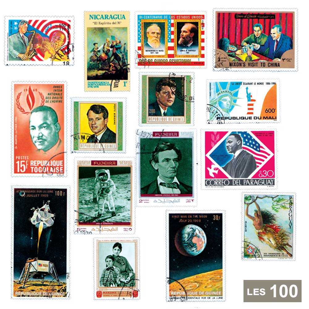 100 timbres histoire des États-Unis