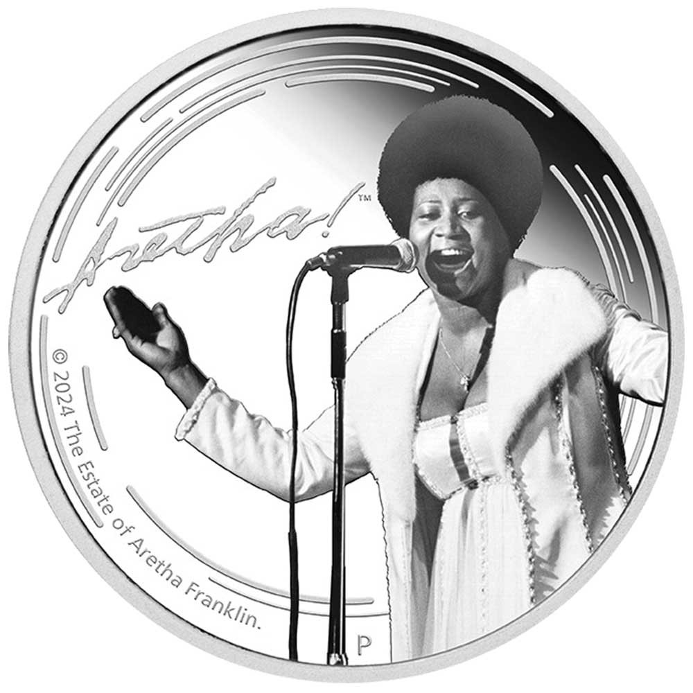 1 Dollar Argent BE 2024 - Aretha Franklin