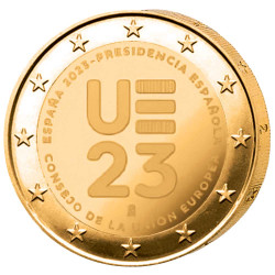 2 Euro Espagne 2023 dorée -...