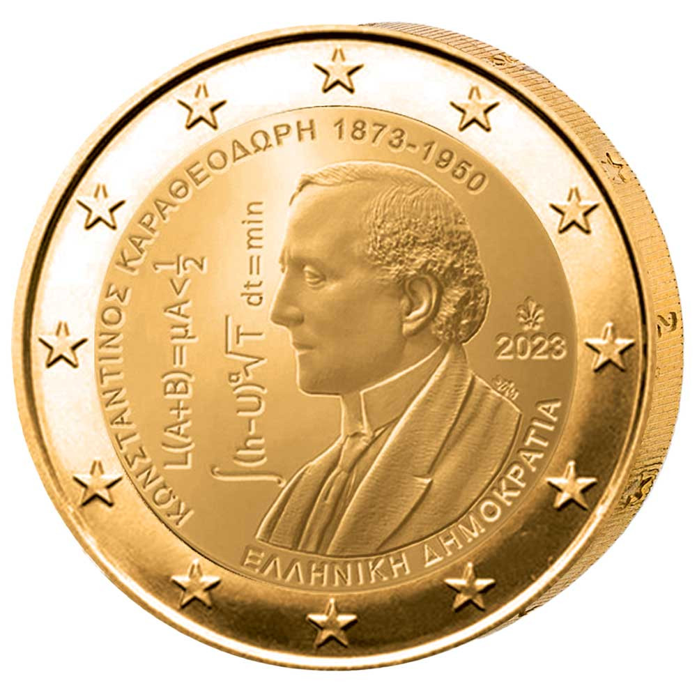 2 Euro Grèce 2023 dorée - Constantin Carathéodory