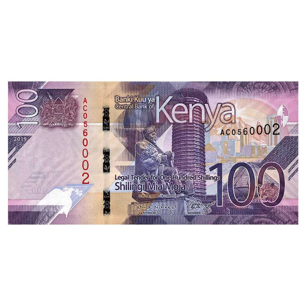 100 Shillings Kenya 2019