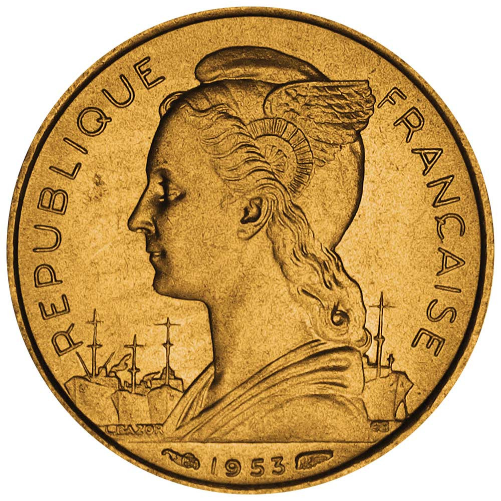 10 Francs Madagascar 1953 - Marianne