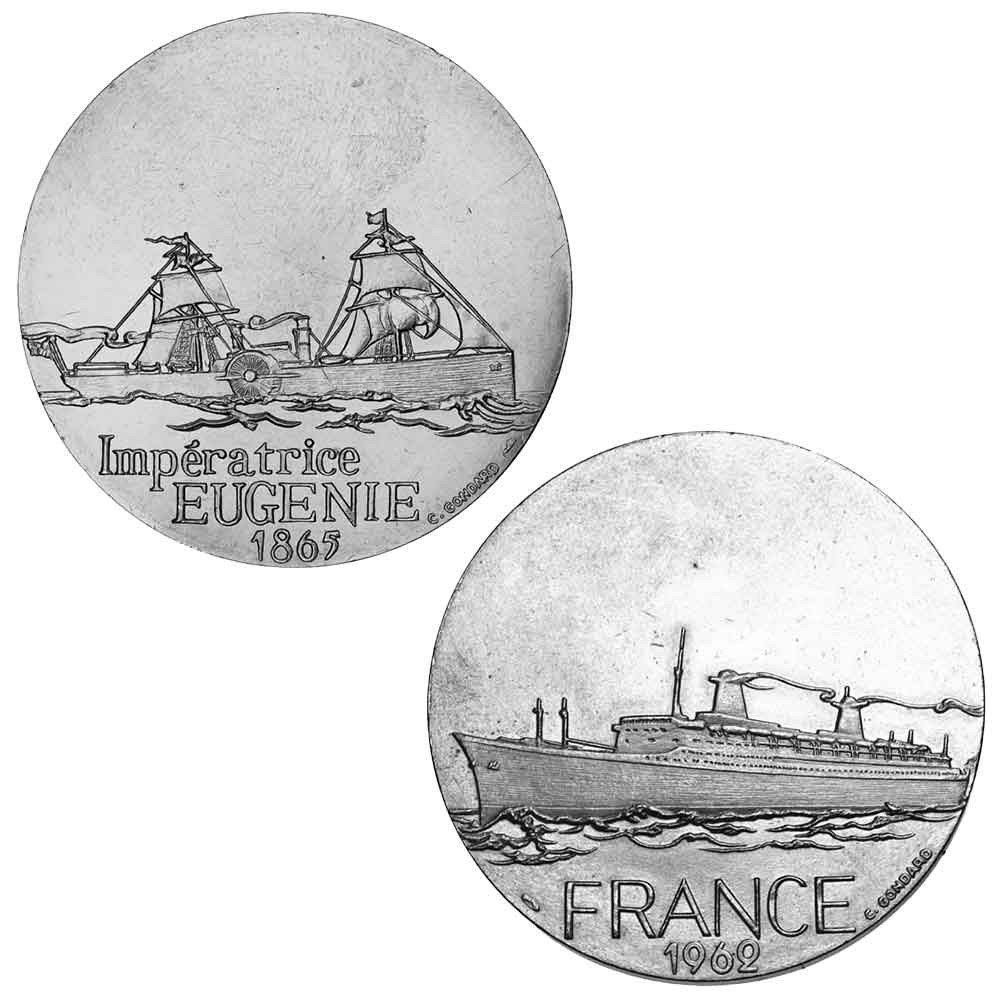 Lot 2 pièces Transatlantique