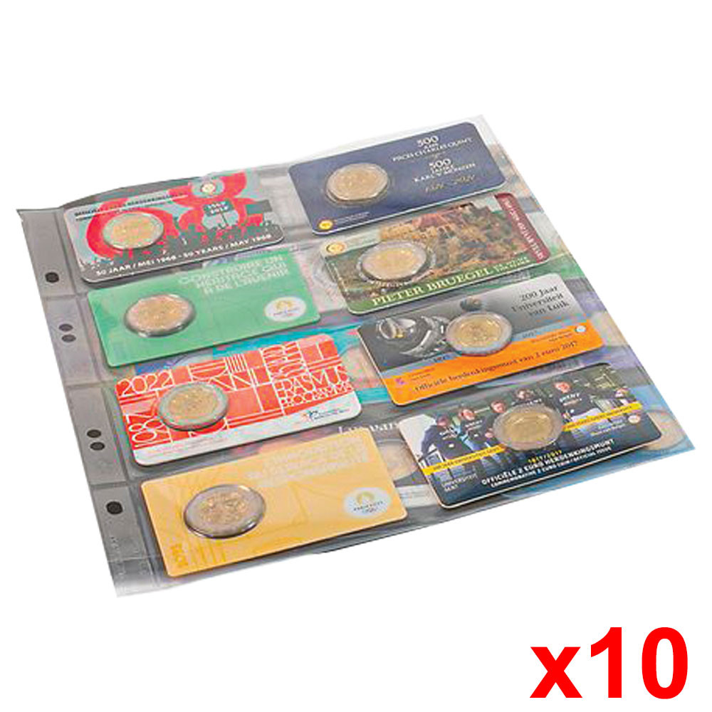 10 feuilles supplémentaires pour Classeur 2 Euro