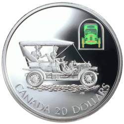 20 Dollars Argent Canada BE 2001 - Voiture hologram