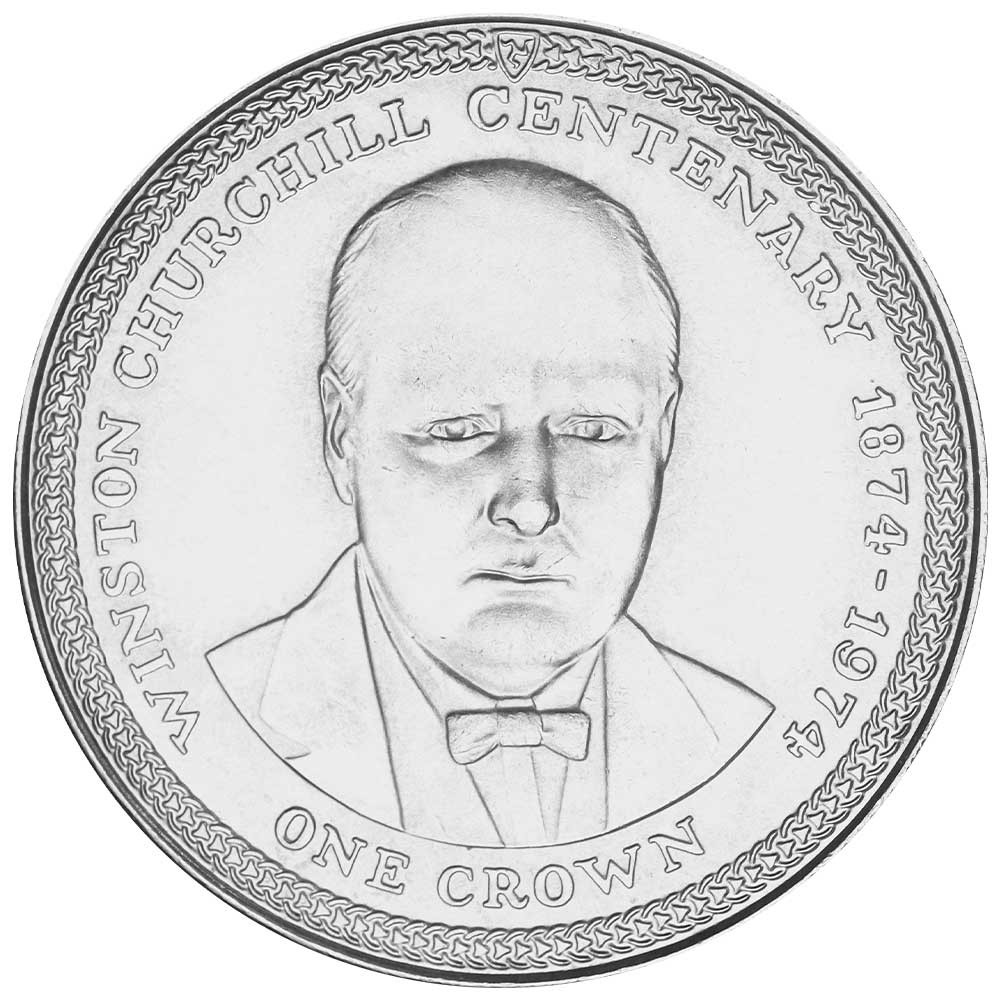 1 Couronne 1974 - Winston Churchill