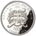 1000 Francs CFA Argent BE 2024 - Bastet (2)
