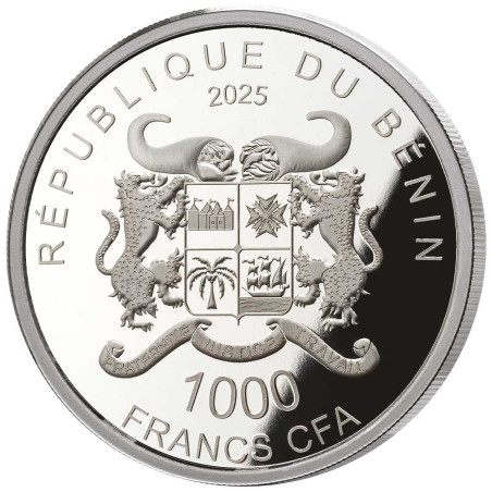 1000 Francs CFA Argent BE 2024 - Bastet (2)