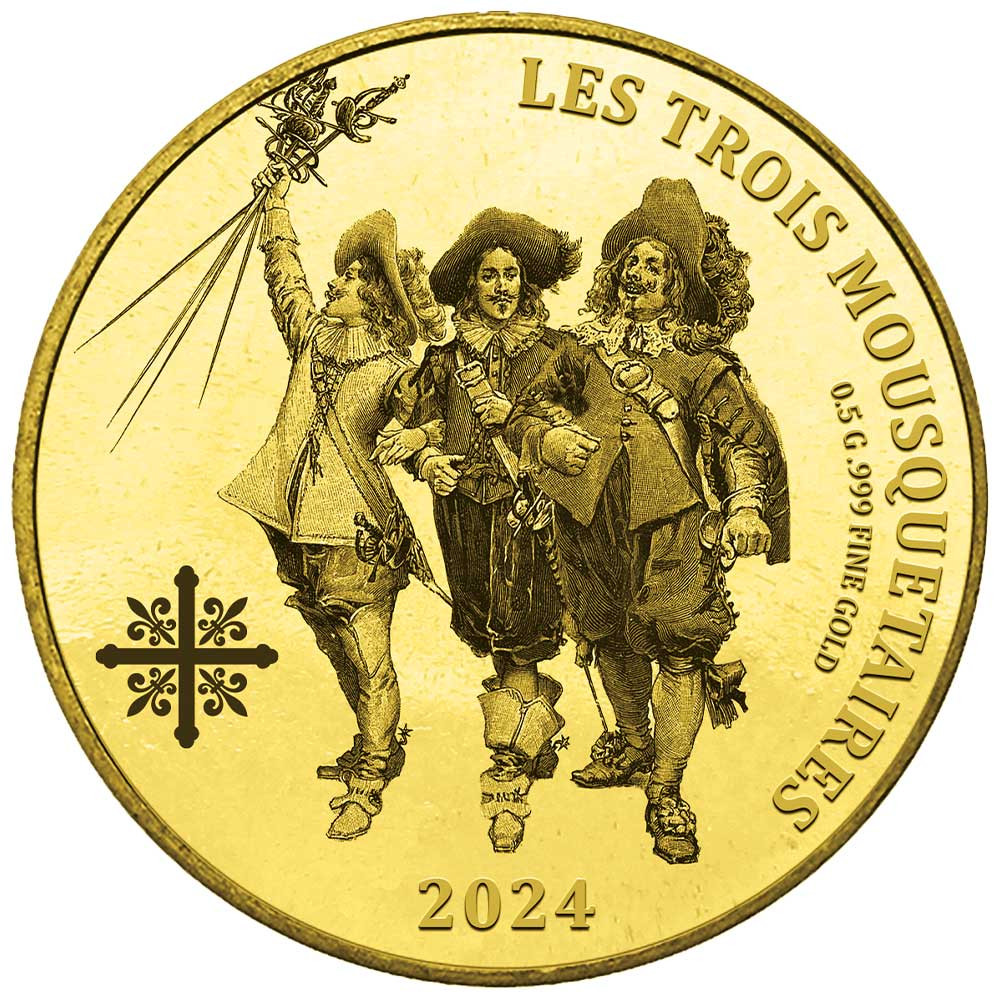 100 Francs Or CFA BE 2024 - Les Trois Mousquetaires