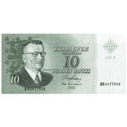 10 Markkaa Finlande 1963
