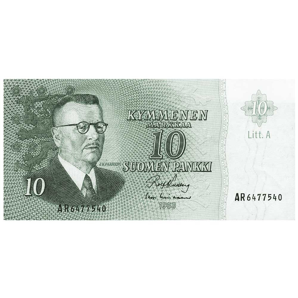 10 Markkaa Finlande 1963