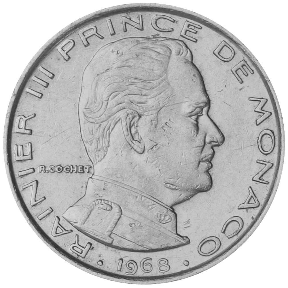 1 Franc Monaco 1960-1995 Rainier III