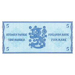 5 Markkaa Finlande 1963