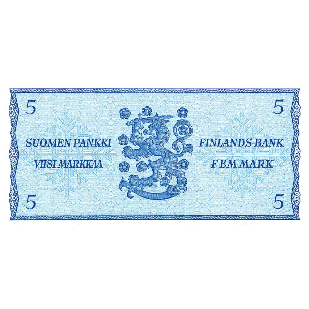 5 Markkaa Finlande 1963