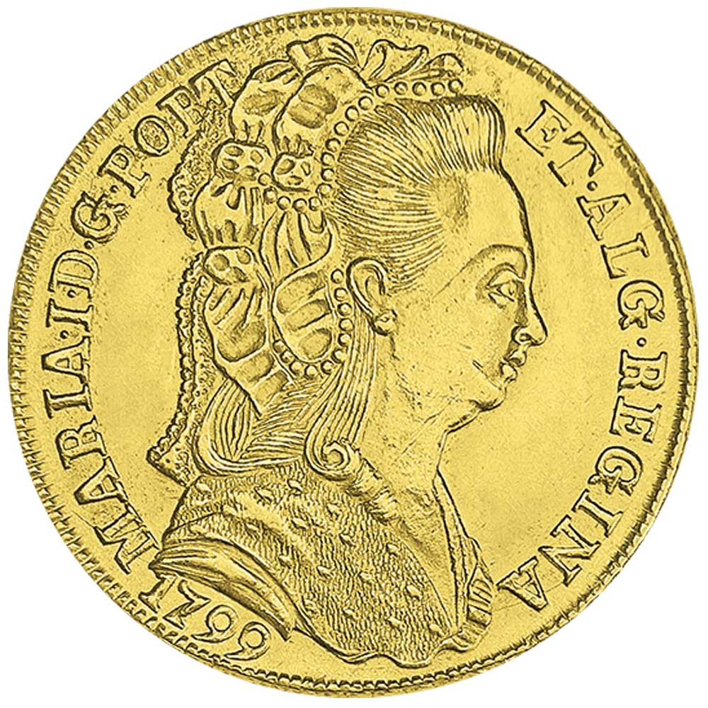 4 Escudos Portugal 1789-1799 - Marie 1ère reine du Portugal, dite la pieuse