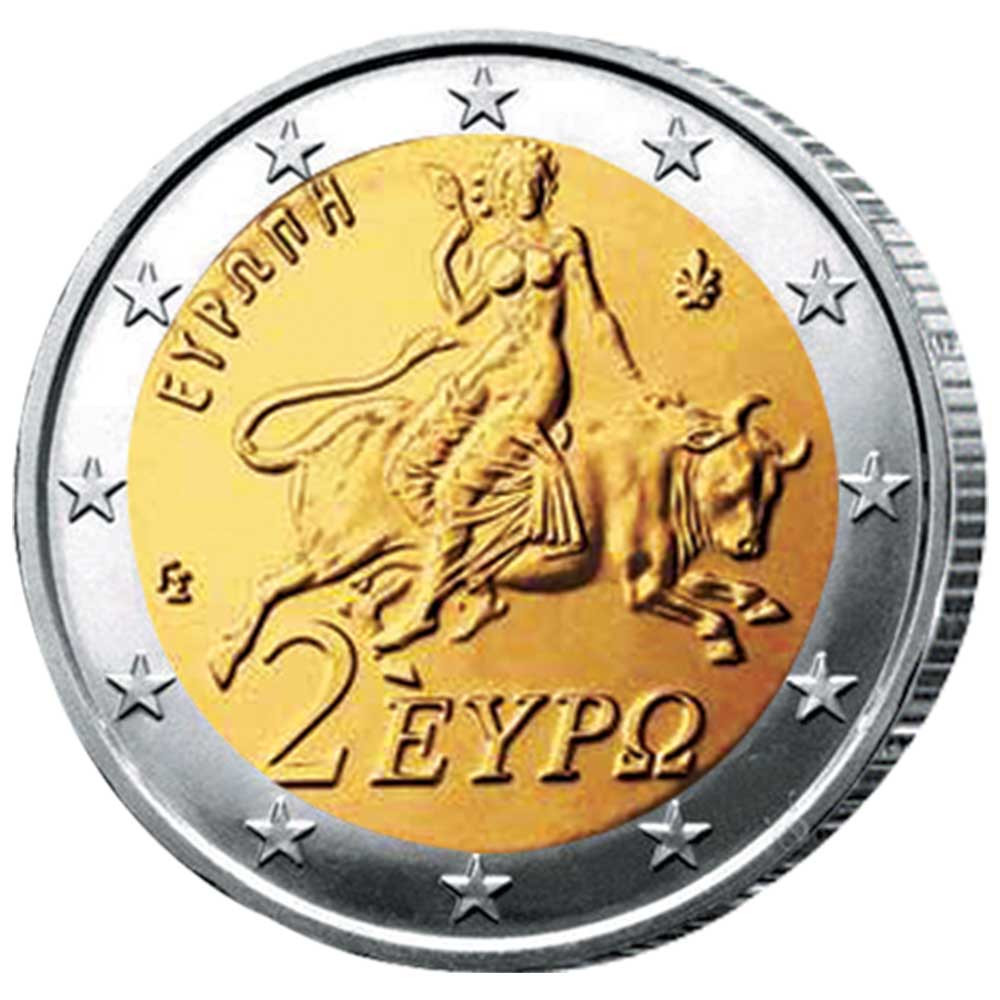 2 Euro Grèce 2010 - Déesse Europa
