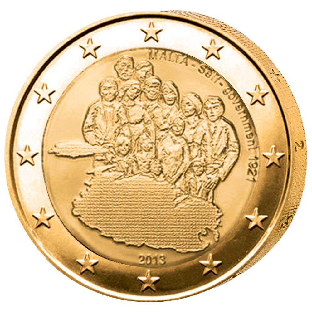2 Euro Malte 2013 dorée - Autonomie gouvernementale