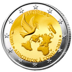 2 Euro Monaco 2013 - 20 ans d’admission à l’ONU à 12 Euro au lieu de 24 Euro