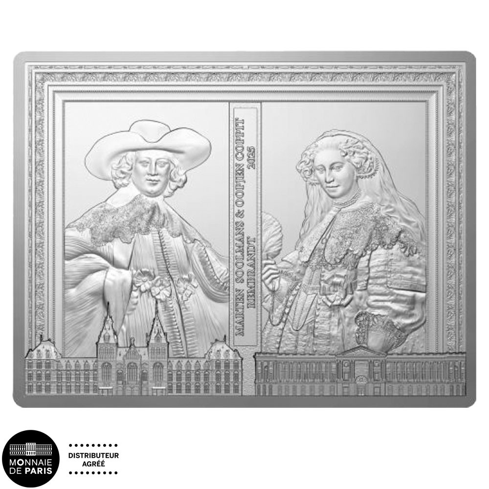 50 Euro Argent France BE 2025 - Portraits de Marten Soolmans et Oopjen Coppit