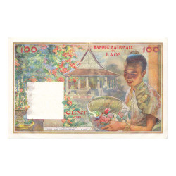 Billet 100 Kips Laos 1957
