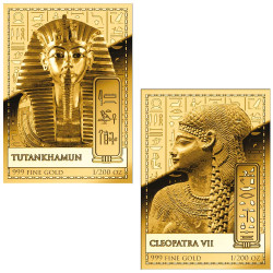 Lot 2 x 5000 Francs CFA Or