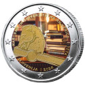 2 Euro Slovénie 2024 colorisées - 250 ans de la bibliothèque nationale et universitaire