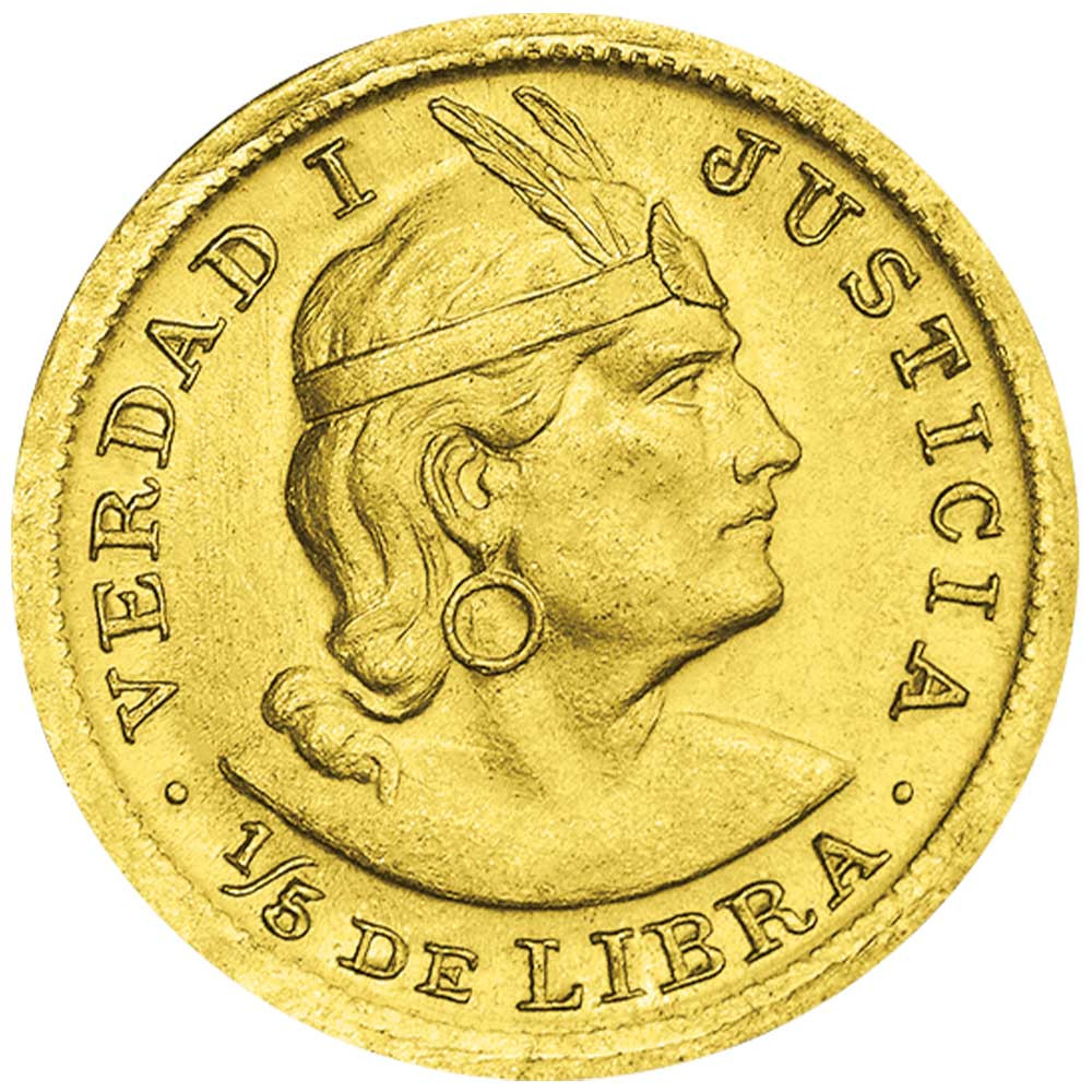 1/5 Libra Or Pérou 1959-1966