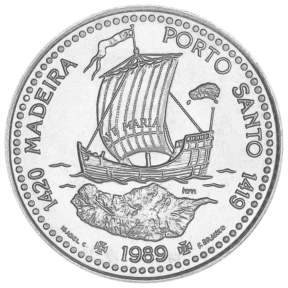 100 Escudos Portugal 1989 - Découverte et colonisation de Madère