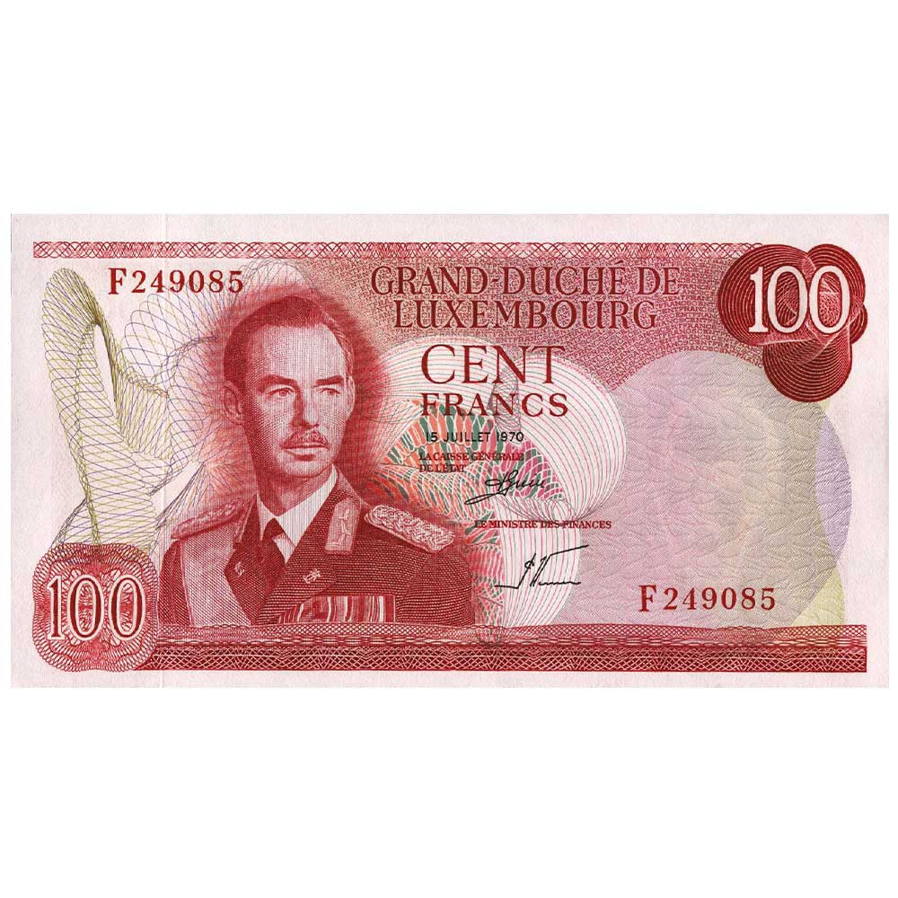 100 Francs Luxembourg 1970 - Grand-Duché de Luxembourg