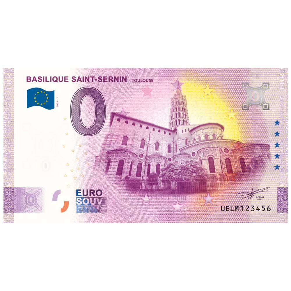 Billet Souvenir 0 Euro - Basilique Saint-Sernin de Toulouse