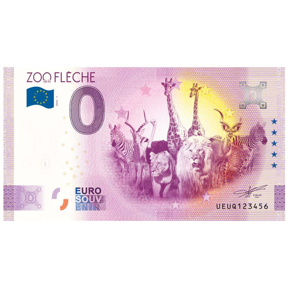 Billet Souvenir 0 Euro - Zoo de la Flèche
