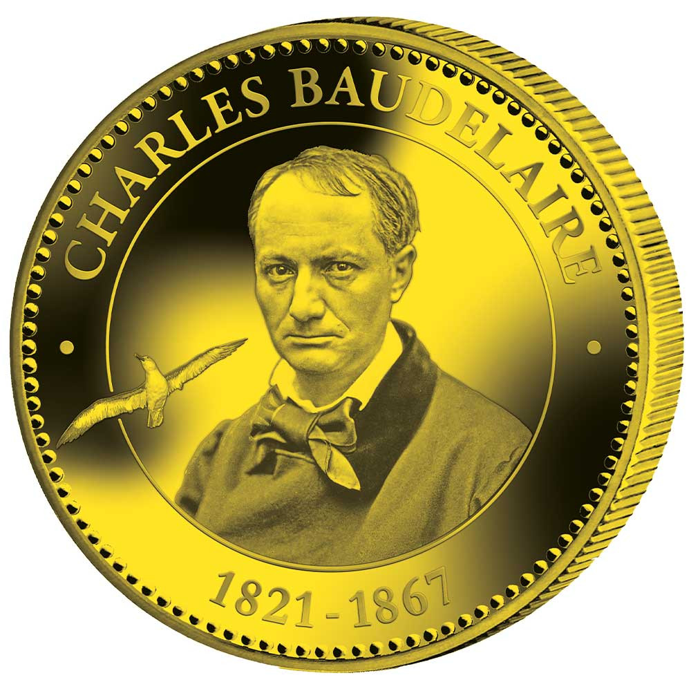 Pièce de collection dorée - Charles Baudelaire