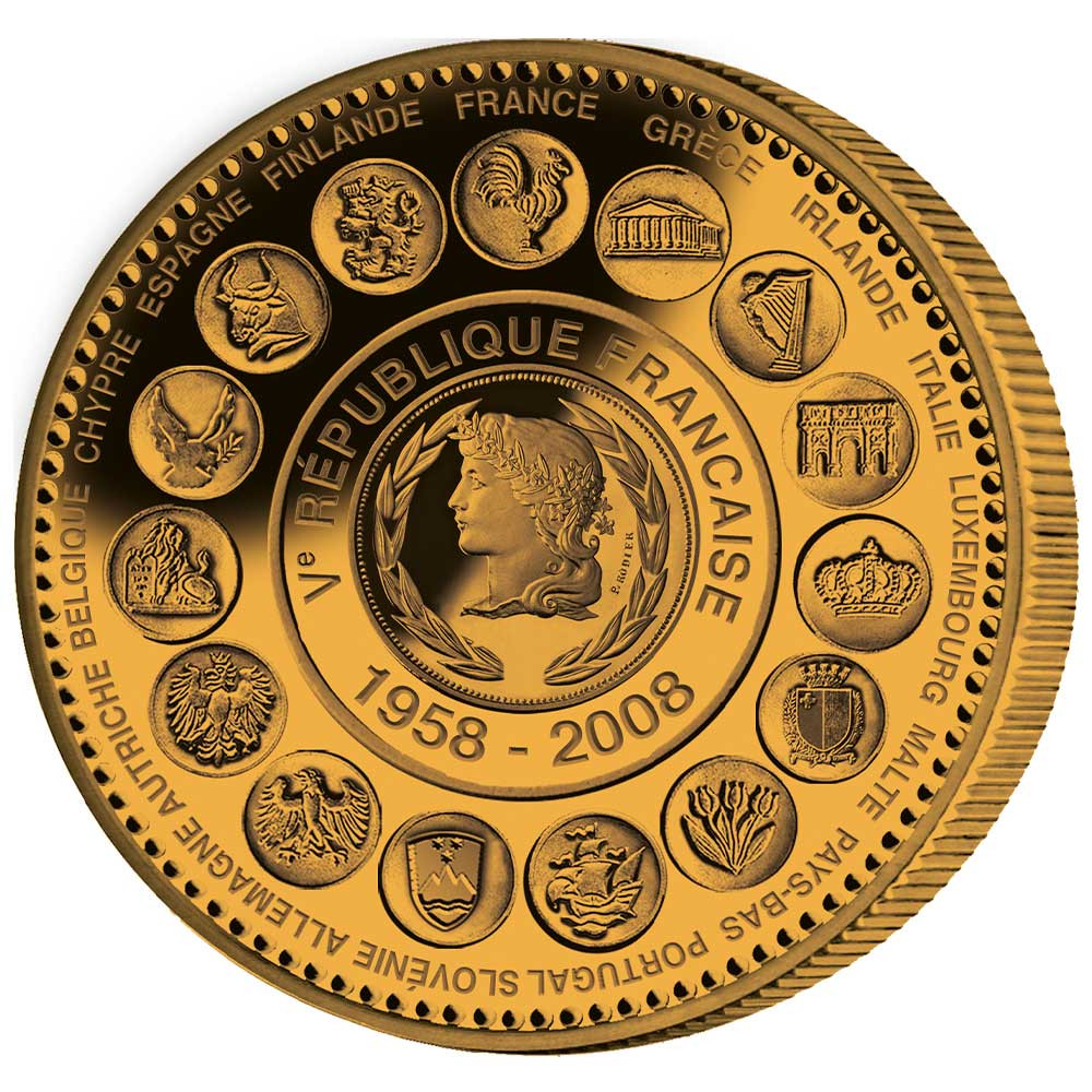 Pièce de collection Bronze - La France à l’honneur