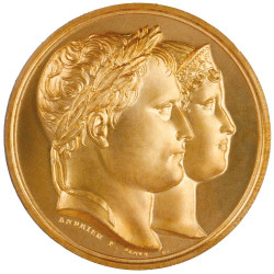 Pièce de collection Bronze - Napoléon Ier et  Marie-Louise d’Autriche