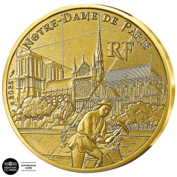 La 1/4 Euro France Notre-Dame de Paris