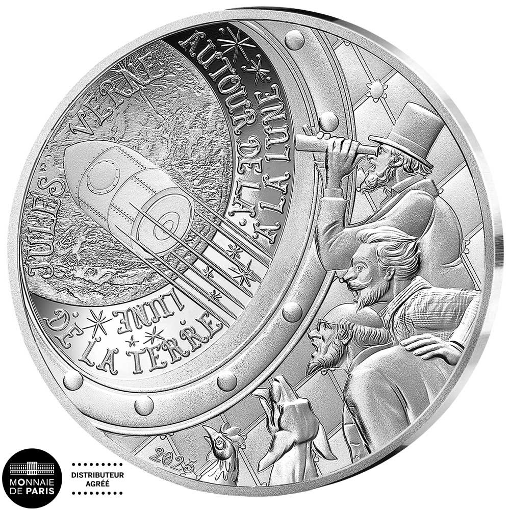 10 Euro Argent France BE 2025 - De la terre à la lune