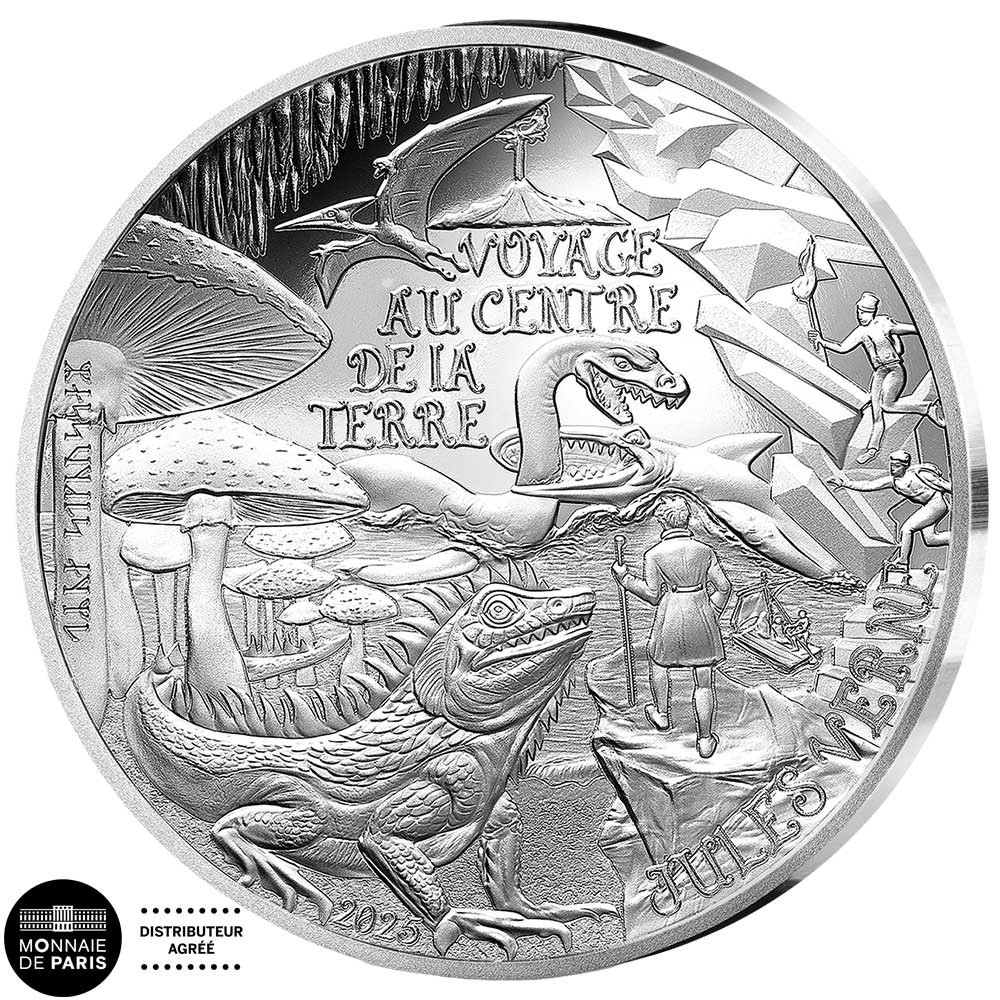 10 Euro Argent France BE 2025 - Voyage au centre de la terre