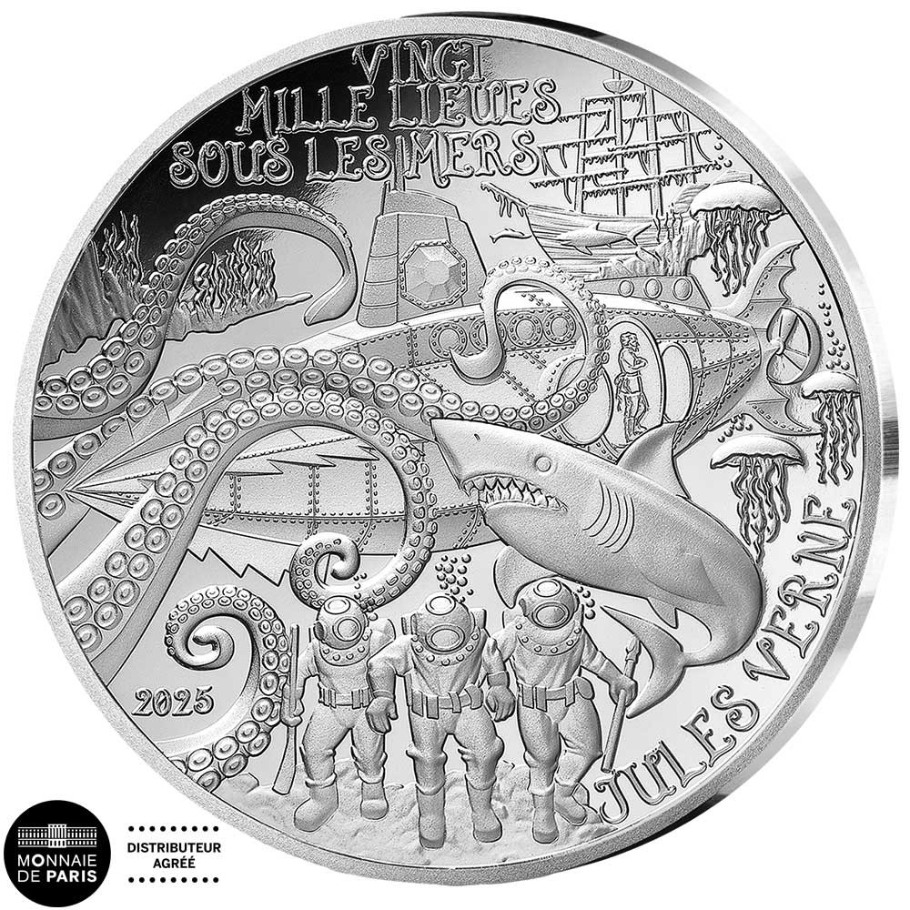 10 Euro Argent France BE 2025 - 20 000 Lieues sous les mers